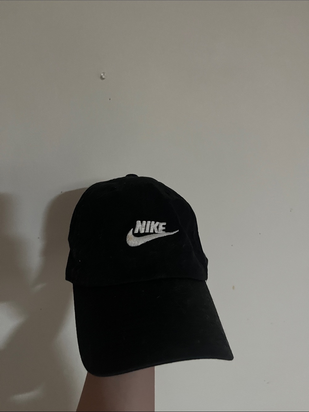 Nike Black Cap with White Embroidered Logo